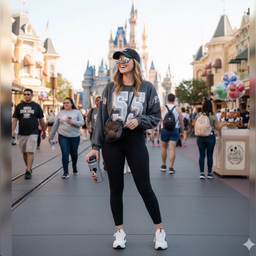 Disneyland Resort Parks Sequin Crop Top Sweater Size 4LWomen’s it’s new no tags